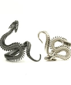 bague serpent argent