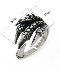 Bague griffe de dragon