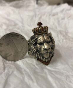 Bague lion homme