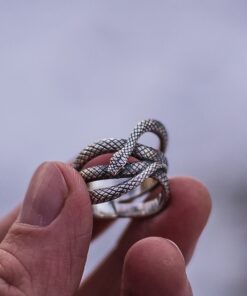 Bague serpent homme