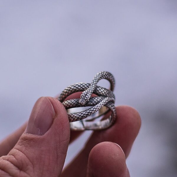 Bague serpent homme