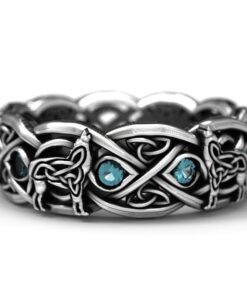 Bague loup viking