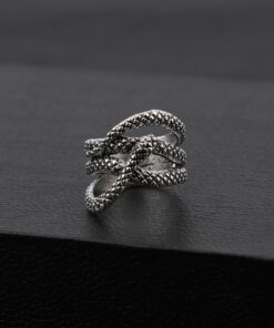 Bague serpent homme