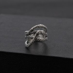 Bague serpent homme