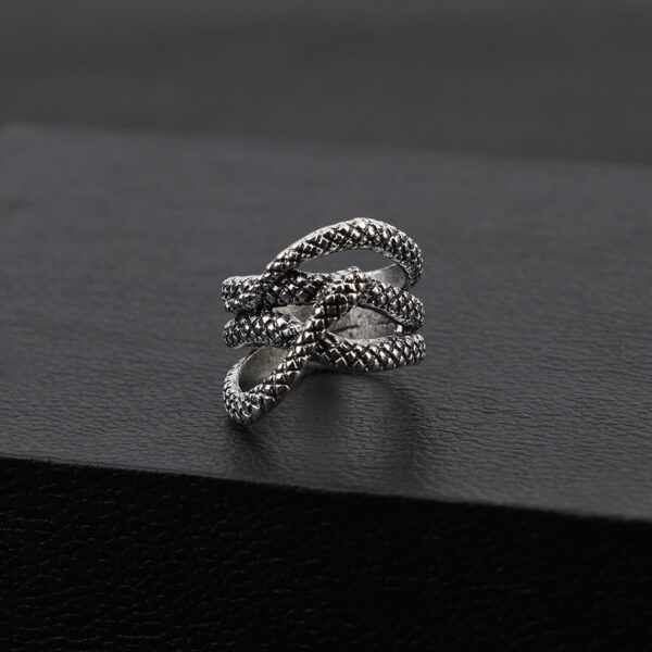 Bague serpent homme