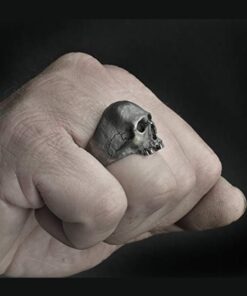 Bague homme tête de mort