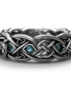 Bague loup viking