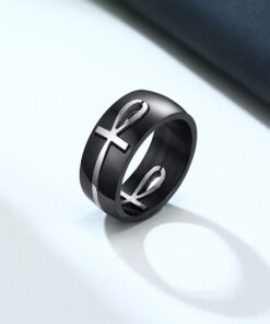 Bague croix egyptienne