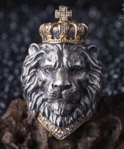 Bague lion homme