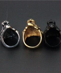 Bague homme tête de lion