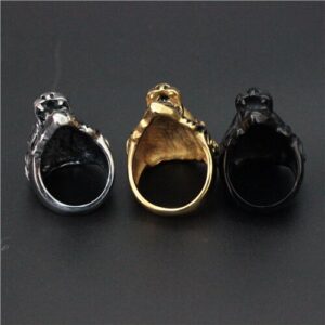 Bague homme tête de lion