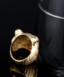 Bague tigre or