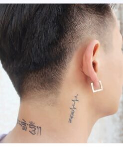 Boucle d'oreille homme carré