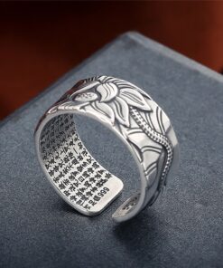 Bague lotus homme