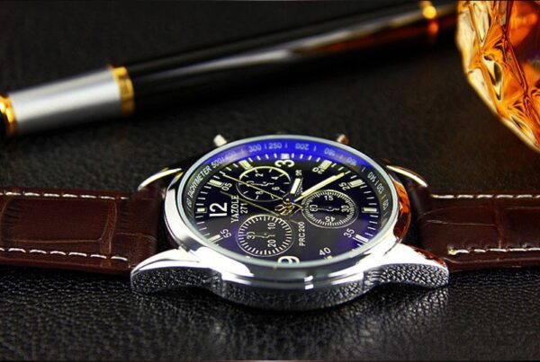 Montre homme cuir