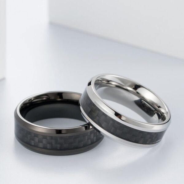 Noyaux De Bague Vierges Rainurés - Acier Inoxydable, 6 Tailles (US 7 à 12) - Pour Création De Bijoux Personnalisés