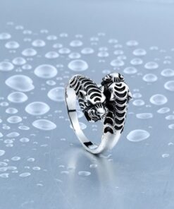 Bague tigre homme