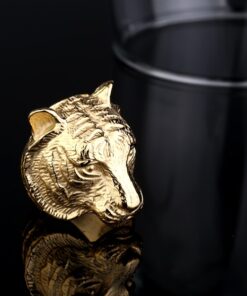 Bague tigre or