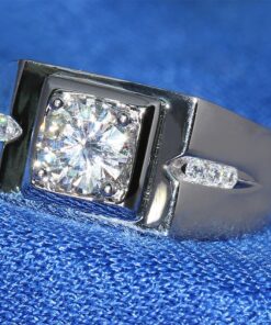Bague solitaire homme