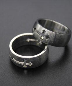 Bague motif croix