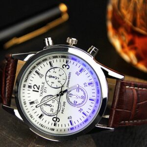 Montre homme cuir