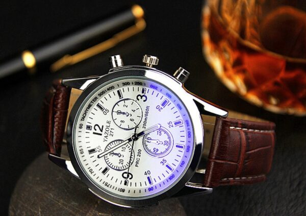 Montre homme cuir