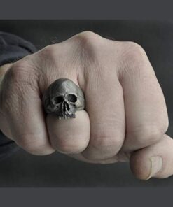 Bague homme tête de mort