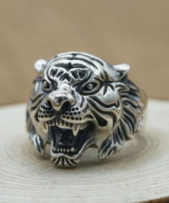Bague tete de tigre