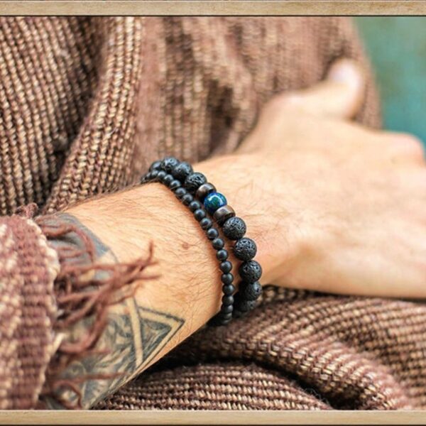 Bracelet perles homme