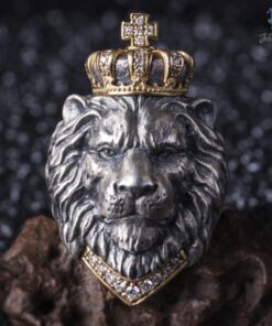 Bague lion homme