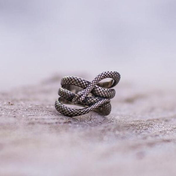 Bague serpent homme