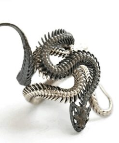 bague serpent argent