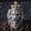 Bague lion homme