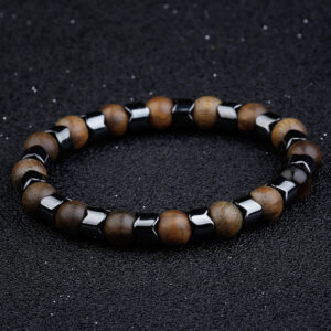Bracelet perles bois