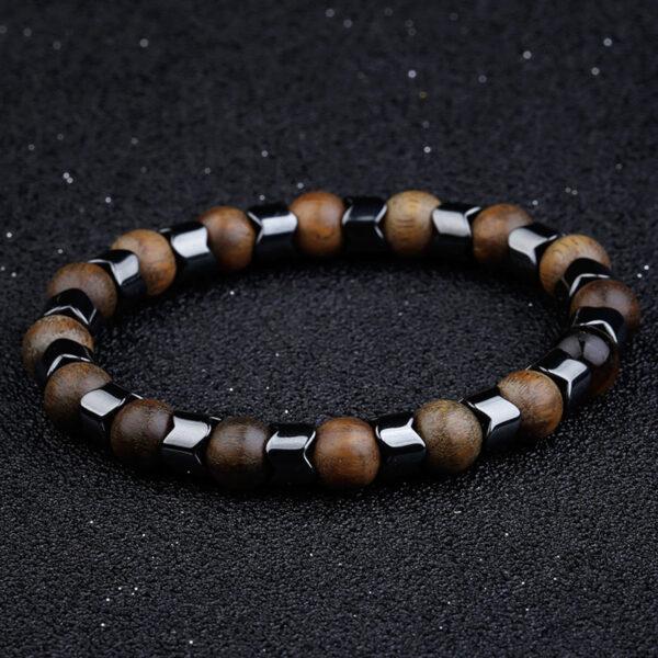 Bracelet perles bois