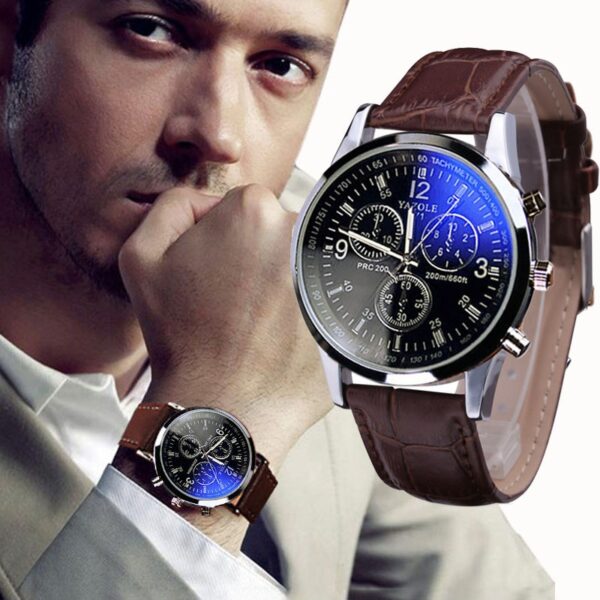 Montre homme cuir