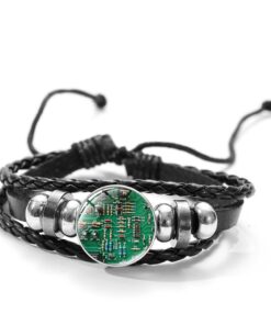 Bracelet geek vert foncé