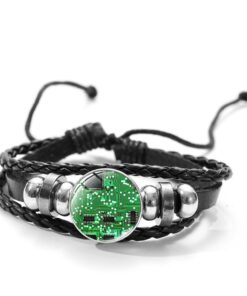 Bracelet geek puce électronique