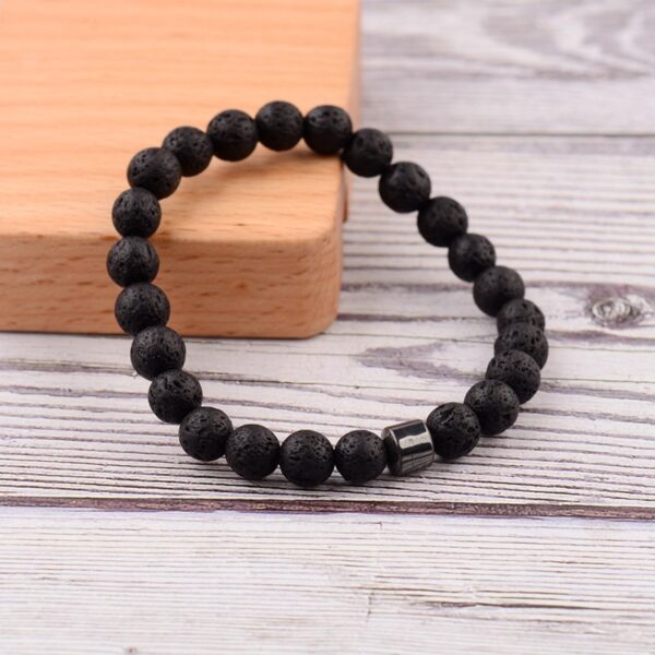 Bracelet homme pierre de lave
