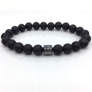 Bracelet pour homme pierre de lave