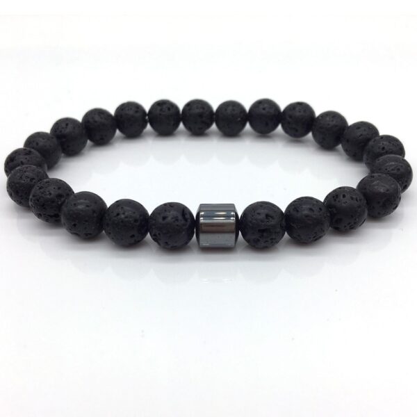 Bracelet pour homme pierre de lave