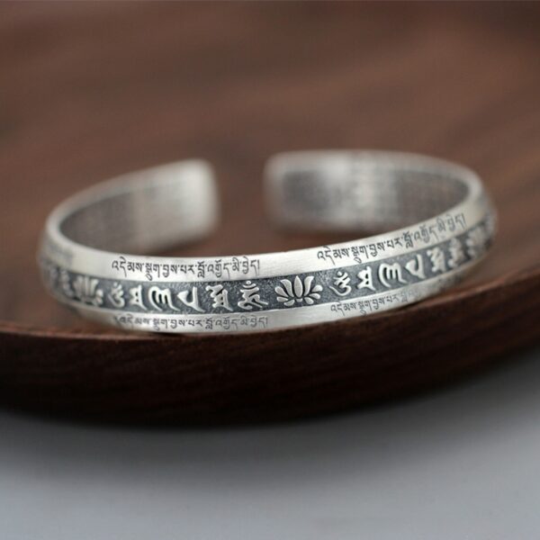 Bracelet tibétain argent