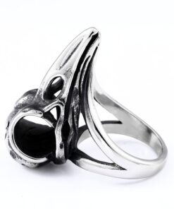 Bague crane de corbeau nordique