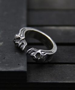 Bague crane homme argent stylé