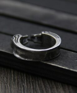 Bague crane homme en argent
