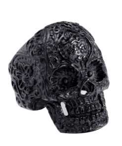 Bague crane mexicain noir