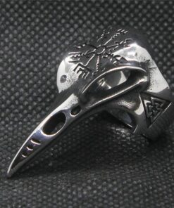 Bague crane oiseau corbeau
