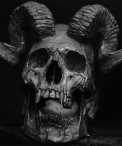 Bague gothique crane satan