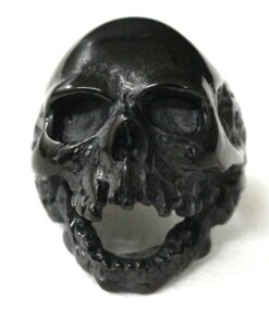 Bague tete de mort de couleur noir