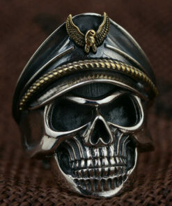 Bague tete de mort solda allemand
